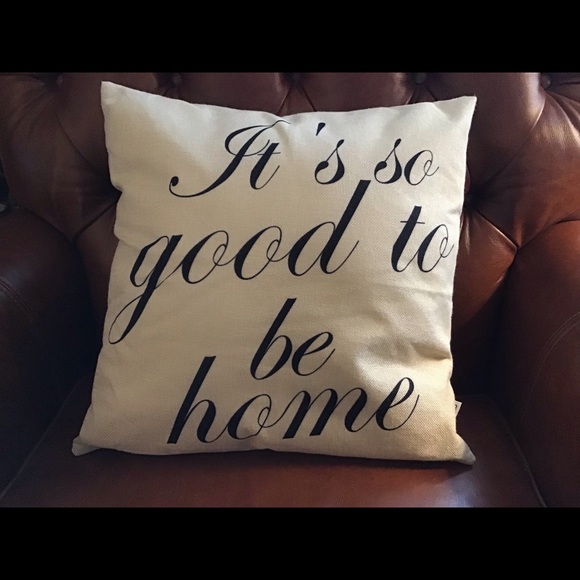IT’S SO GOOD TO BE HOME THROW PILLOW NWOT - Picture 1 of 9